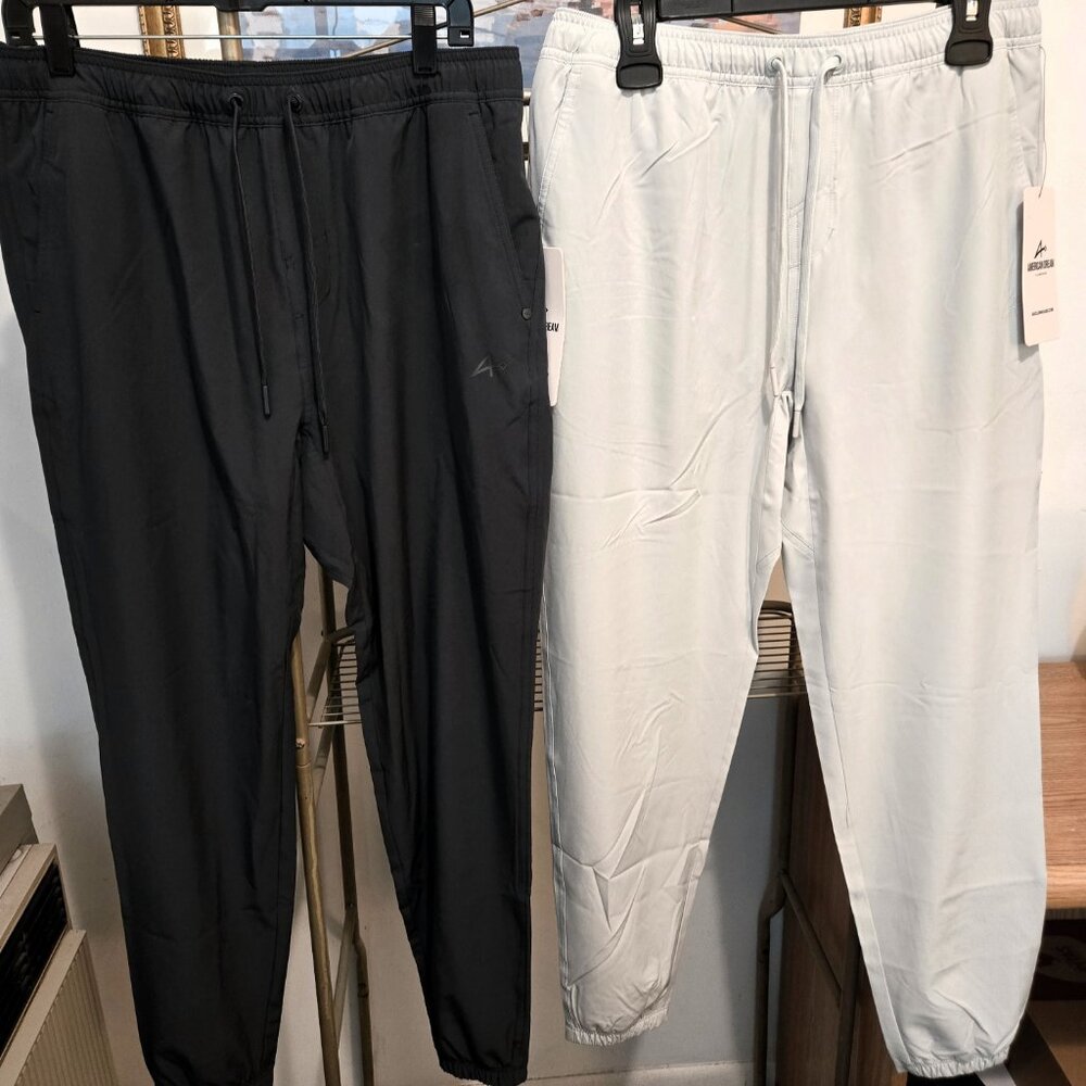 4 Pant Lot - Men's Athletic/Golf Tapered Pants/Joggers American Dream Size Med